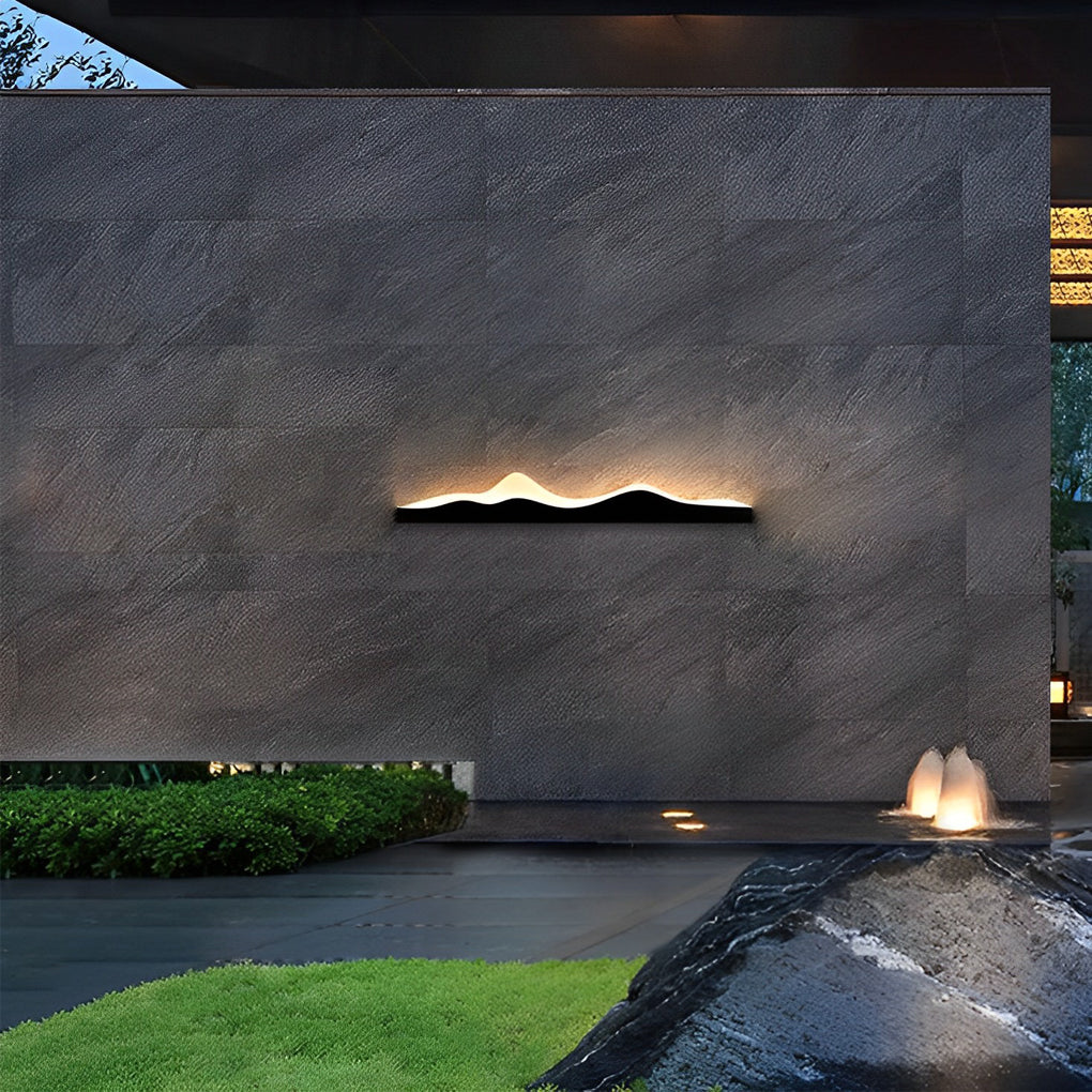 Mountain LED Wall Light Outdoor Silhouette Charm