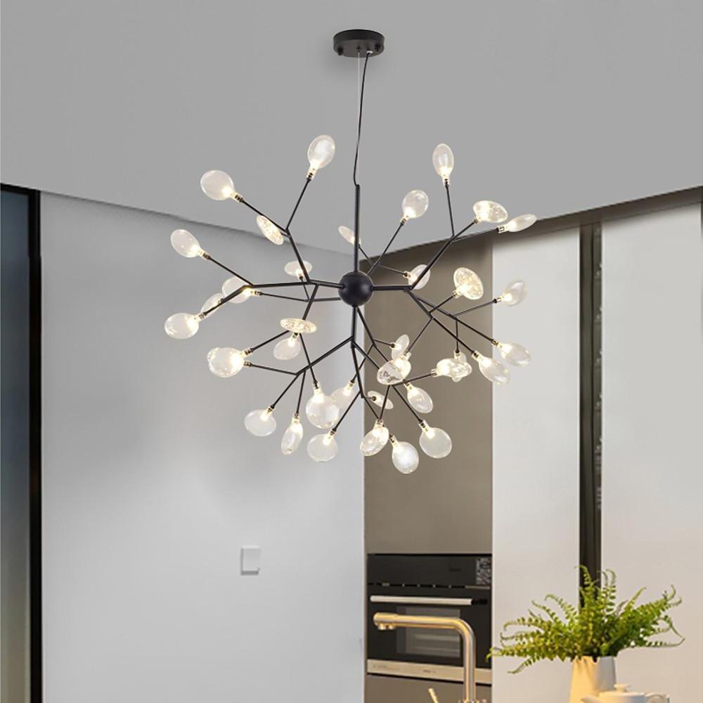 36-Light Modern Sputnik Chandelier LED Cluster Ceiling Light