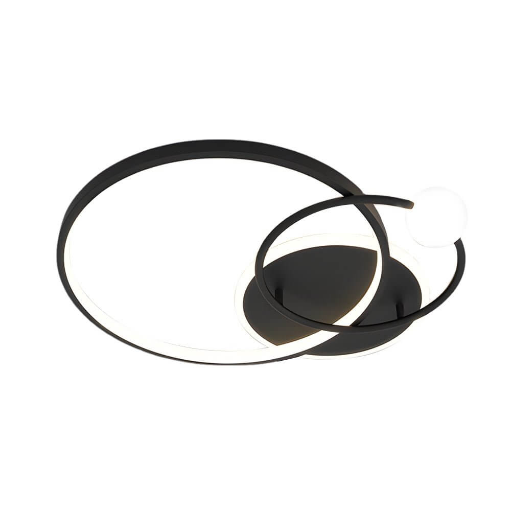 Multi-Circle LED Ceiling Light - Gold, Black, White Flush Mount Lighting