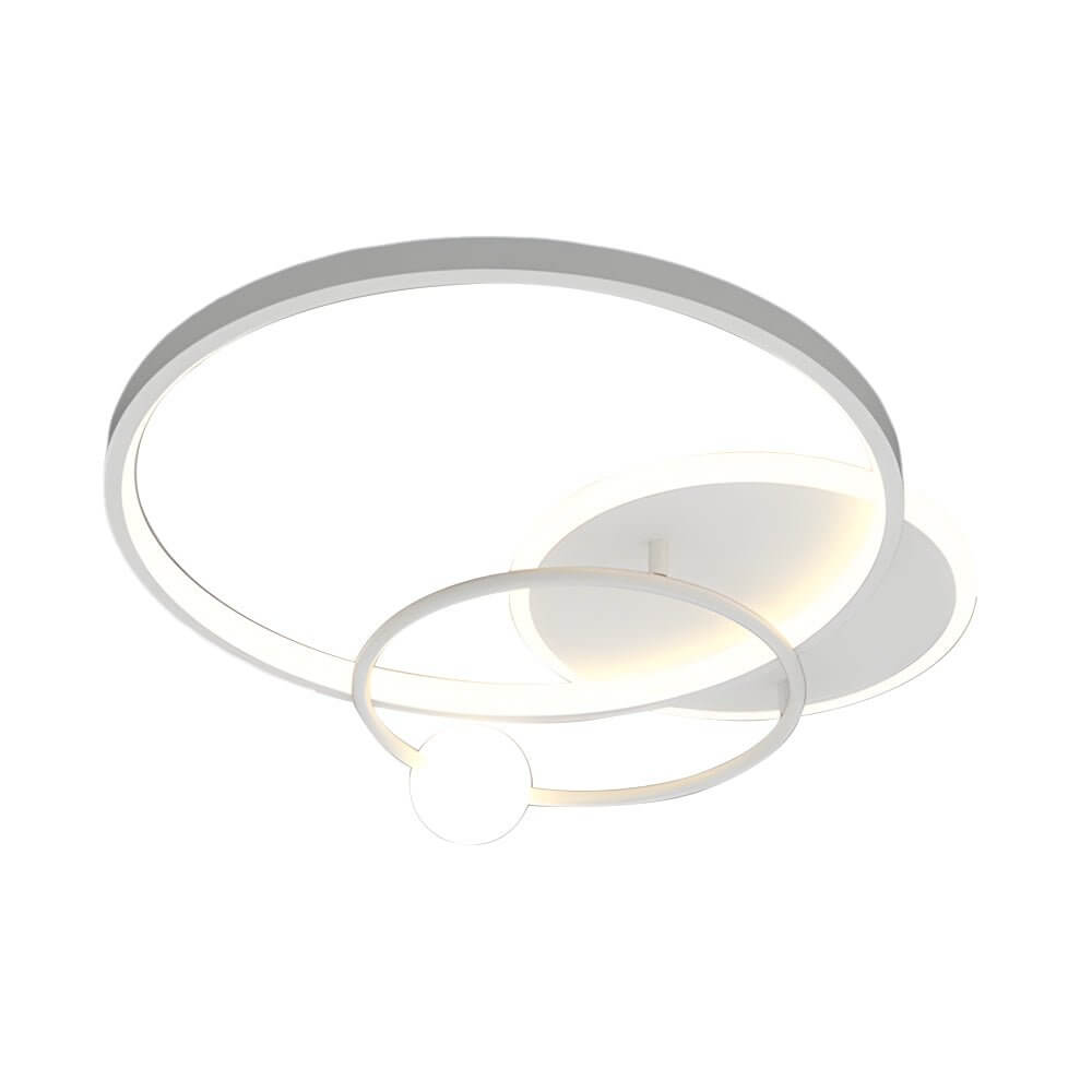 Multi-Circle LED Ceiling Light - Gold, Black, White Flush Mount Lighting