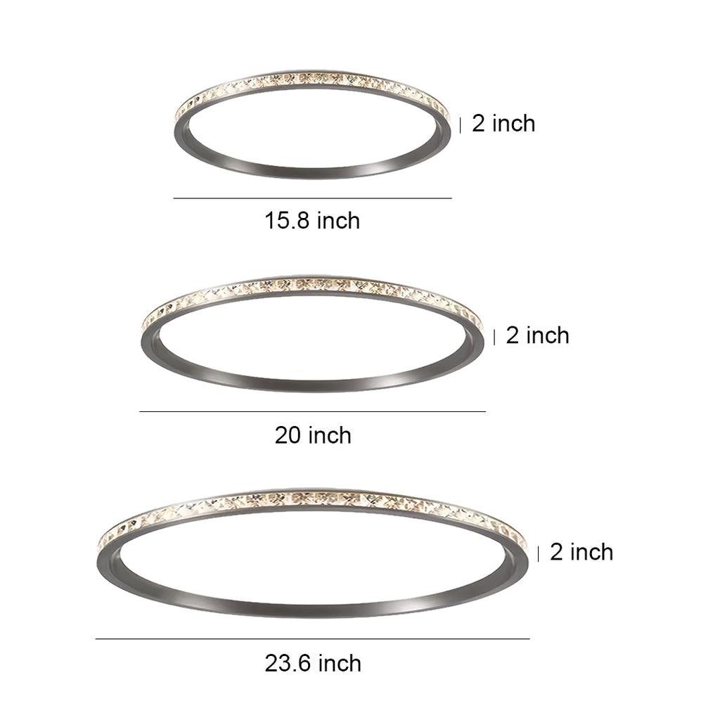 Round Flush Mount LED Ceiling Light - Ultra Thin Minimalist Design