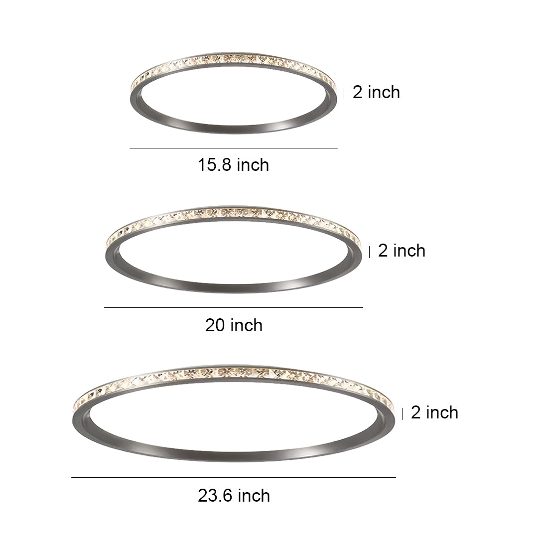 Round Flush Mount LED Ceiling Light - Ultra Thin Minimalist Design