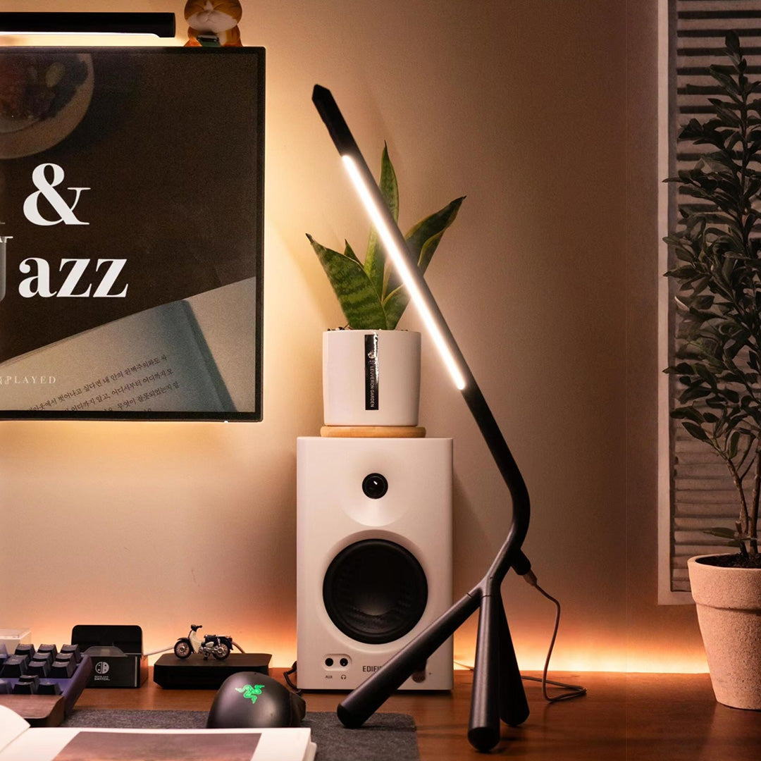 Three Legged LED Accent Table Lamp - Eye-Care Rotatable Design