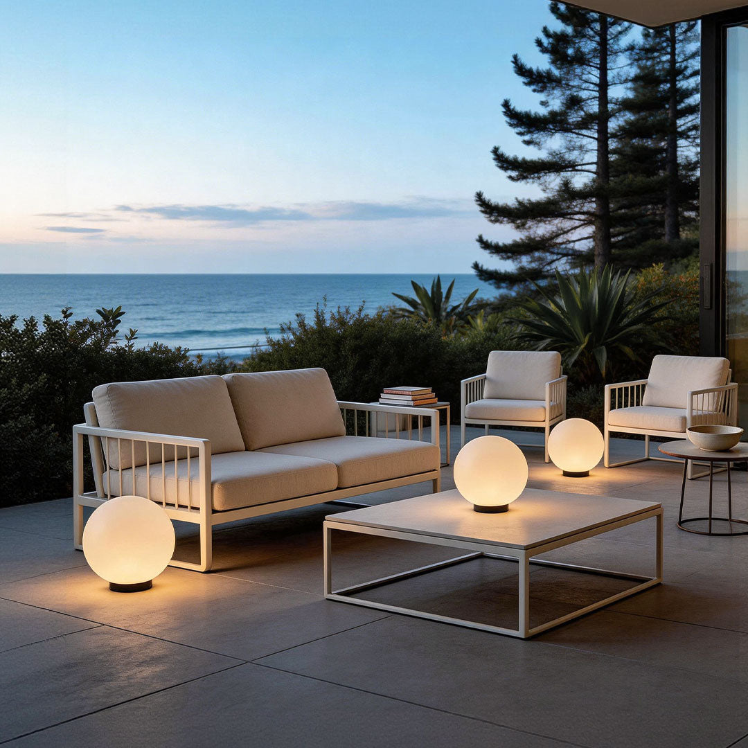 Acrylic Moon-Shaped Landscape Light Waterproof Modern Design
