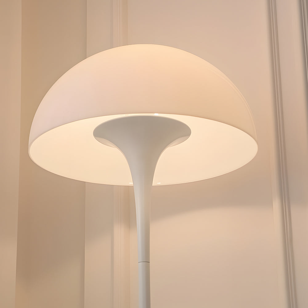 Mushroom Floor Lamp - Modern White Dimmable Dome Light, 3 Colors