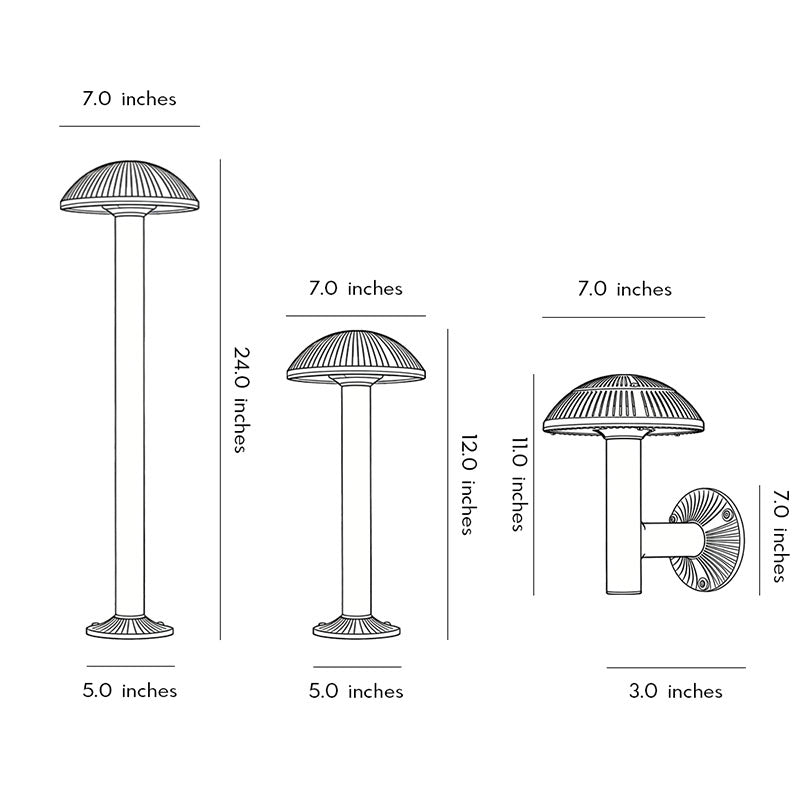 Mushroom Landscape Waterproof Modern Lights - Outdoor Garden Decor