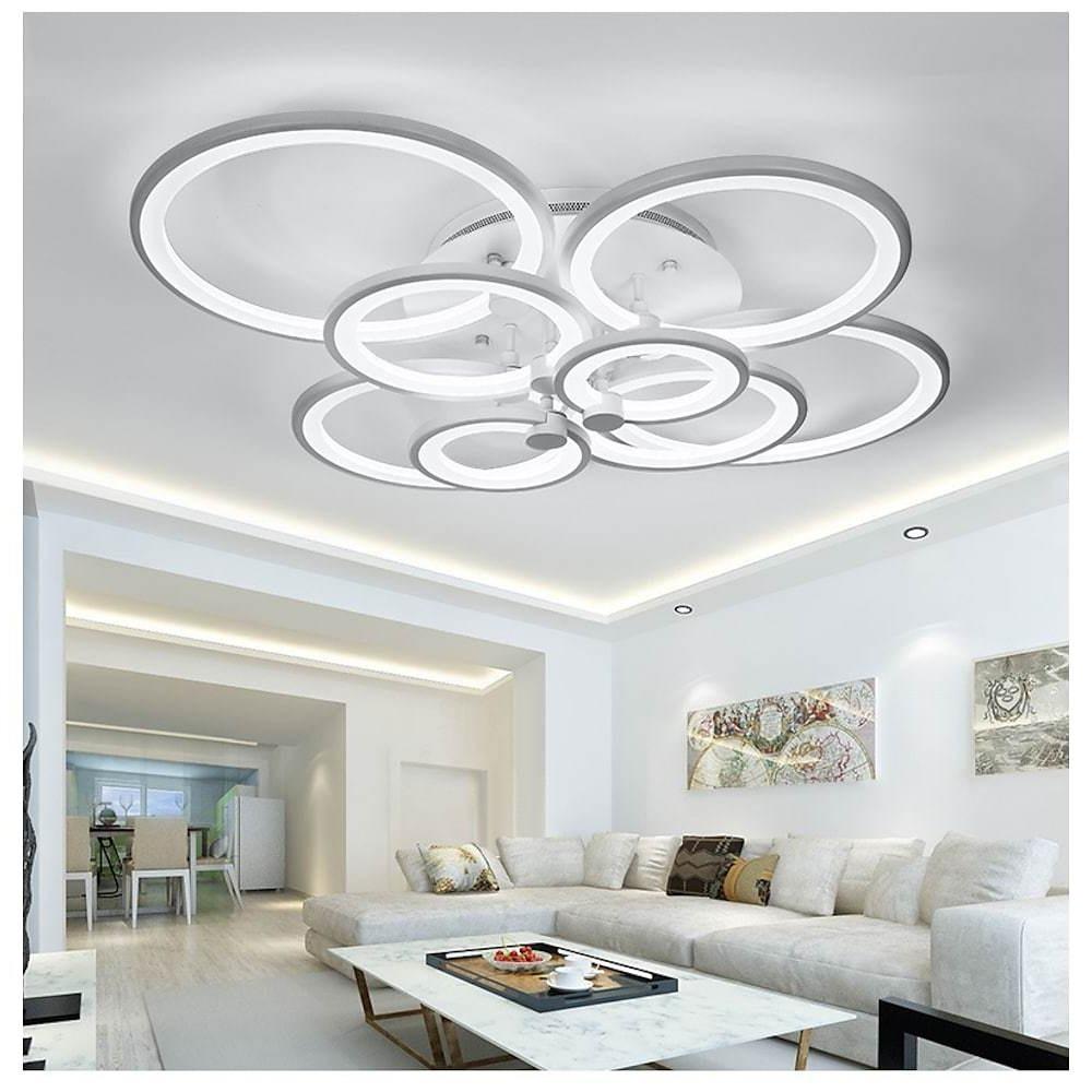 Elegant Multi-Ring Overlapping Ceiling Light Fixture