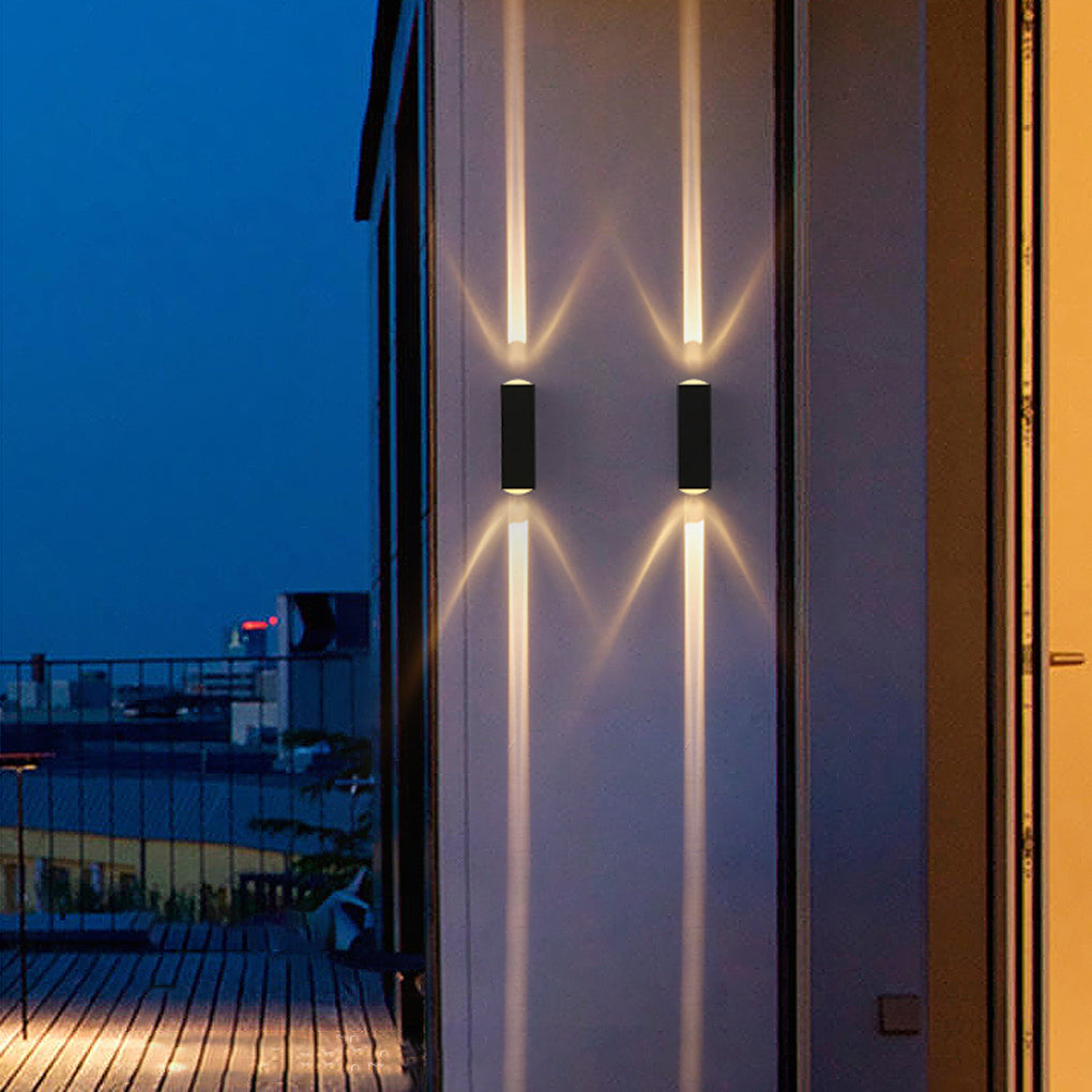 Narrow Beam Waterproof Dual-Beam Outdoor Wall Sconce - Modern Design, LED Lighting