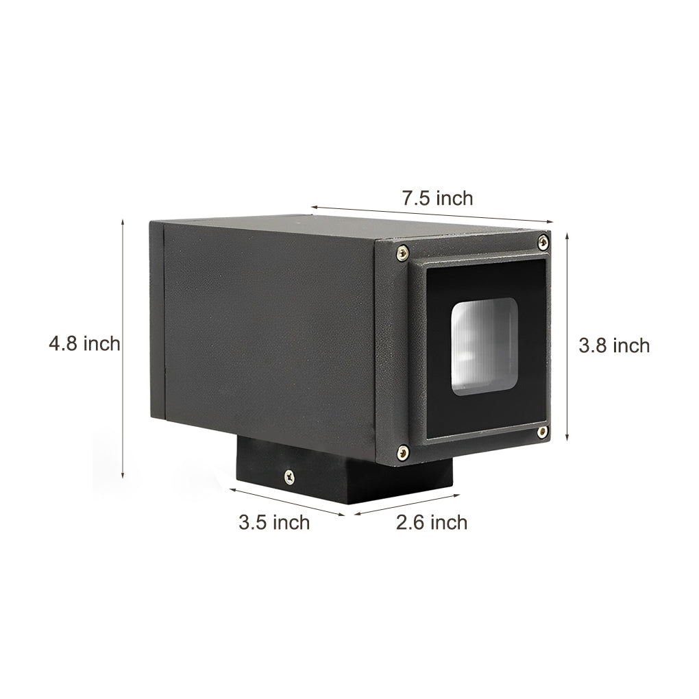 Narrow Beam LED Wall Sconce Up-Down Outdoor Light - Building Wall Washer