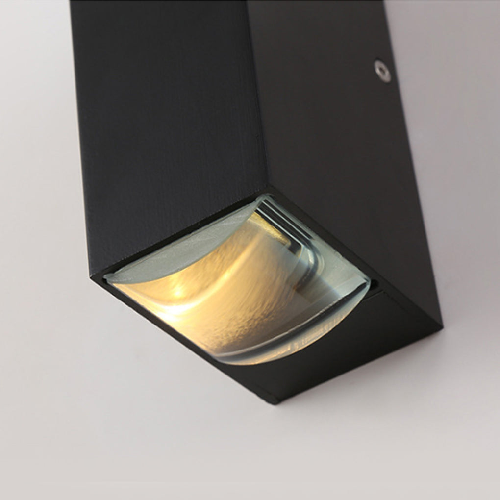 Narrow Beam Waterproof Outdoor Wall Sconce | Modern Dual-Beam Light