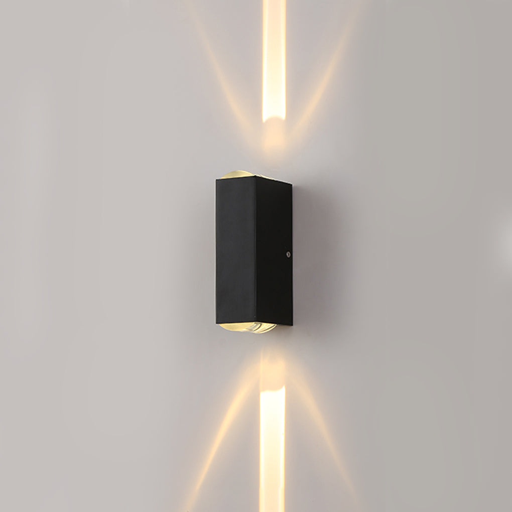 Narrow Beam Waterproof Dual-Beam Outdoor Wall Sconce - Modern Design, LED Lighting