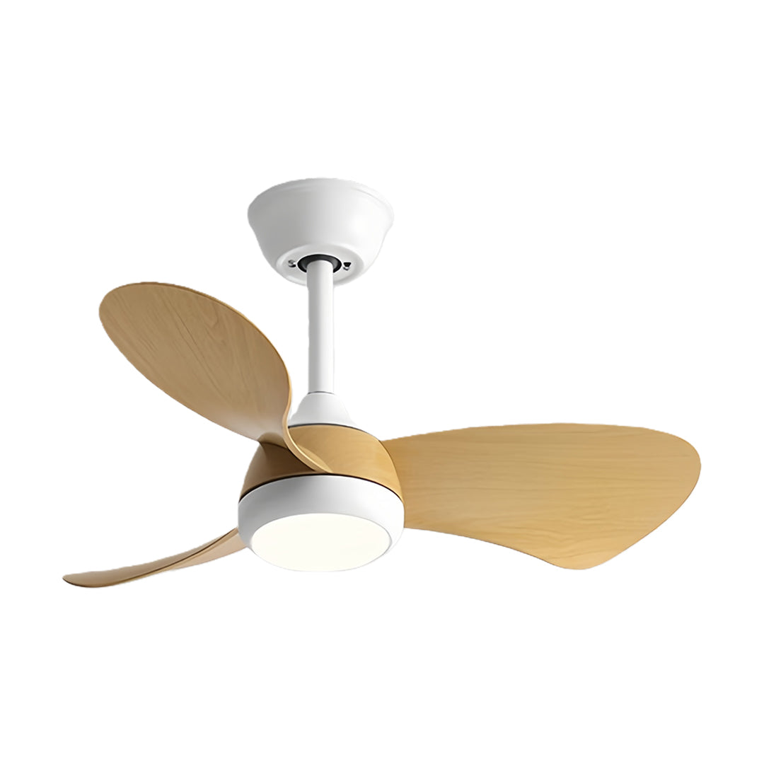 Retro Ceiling Fan with Light Nordic Inverter Metal Lamp Body
