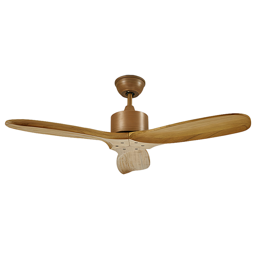 Modern Wood 3-Blade Ceiling Fan with Light - Stylish Fandelier Design