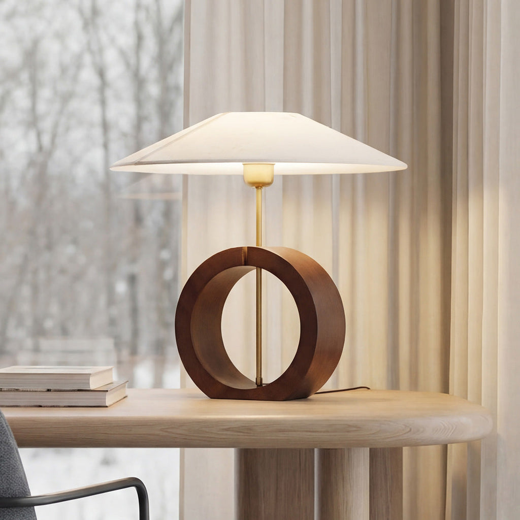 Natural Wood Table Lamp - Nordic Minimalist Luxury Design for Creative Interiors