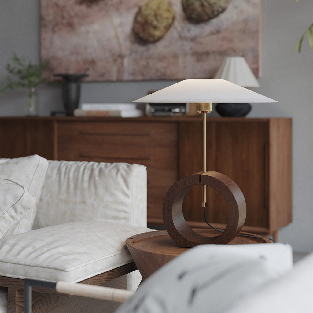Natural Wood Table Lamp - Nordic Minimalist Luxury Design for Creative Interiors