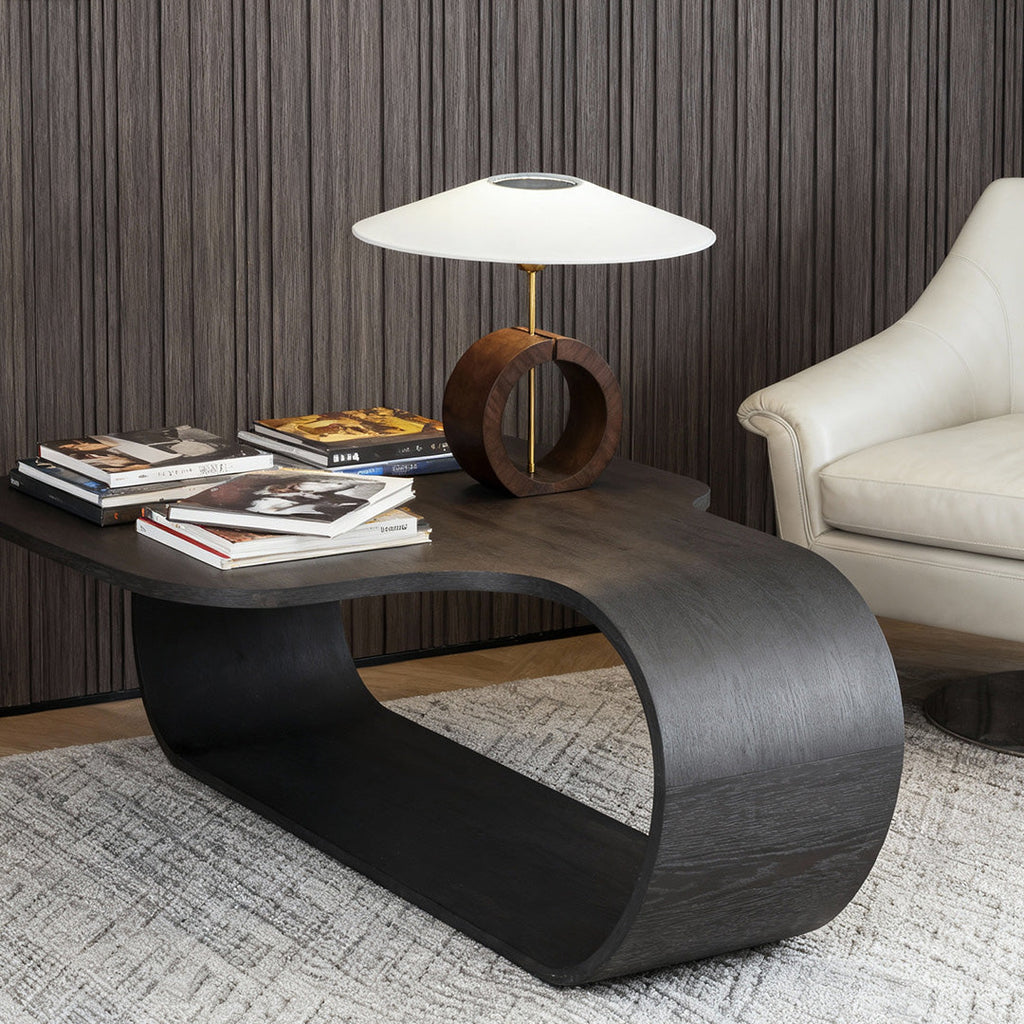 Natural Wood Table Lamp - Nordic Minimalist Luxury Design for Creative Interiors