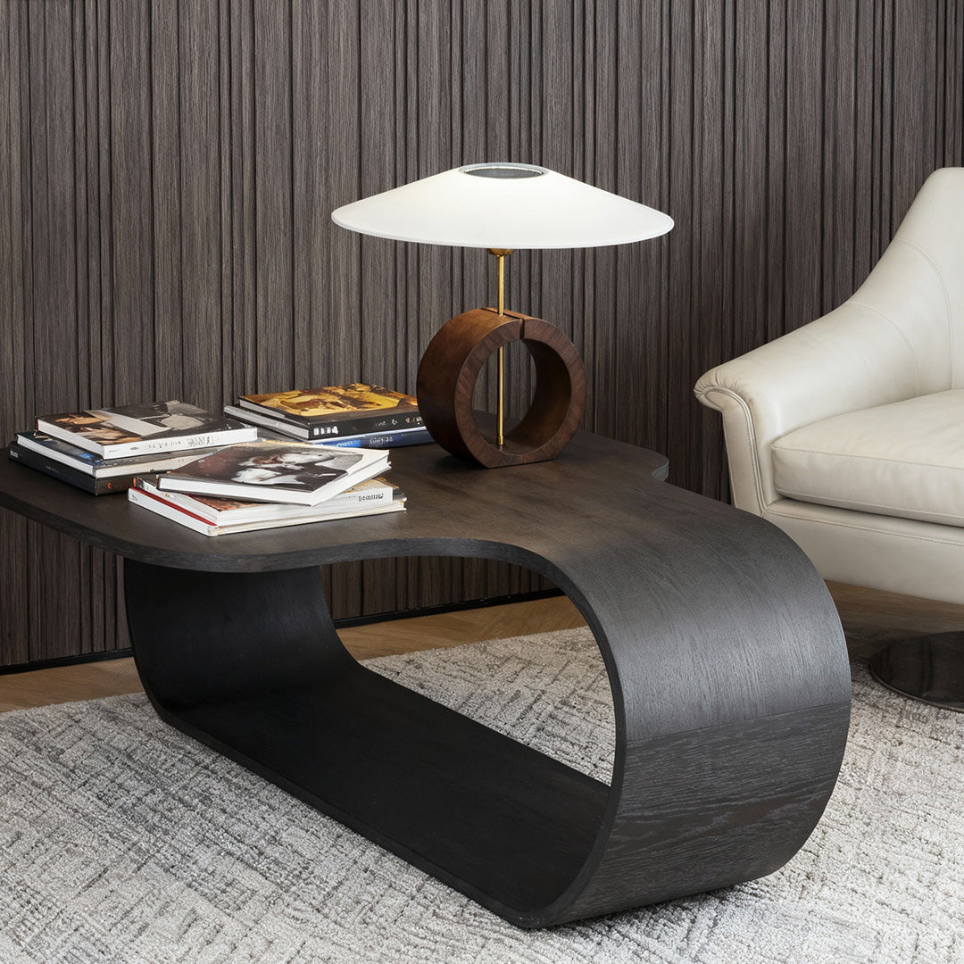 Natural Wood Table Lamp - Nordic Minimalist Luxury Design for Creative Interiors