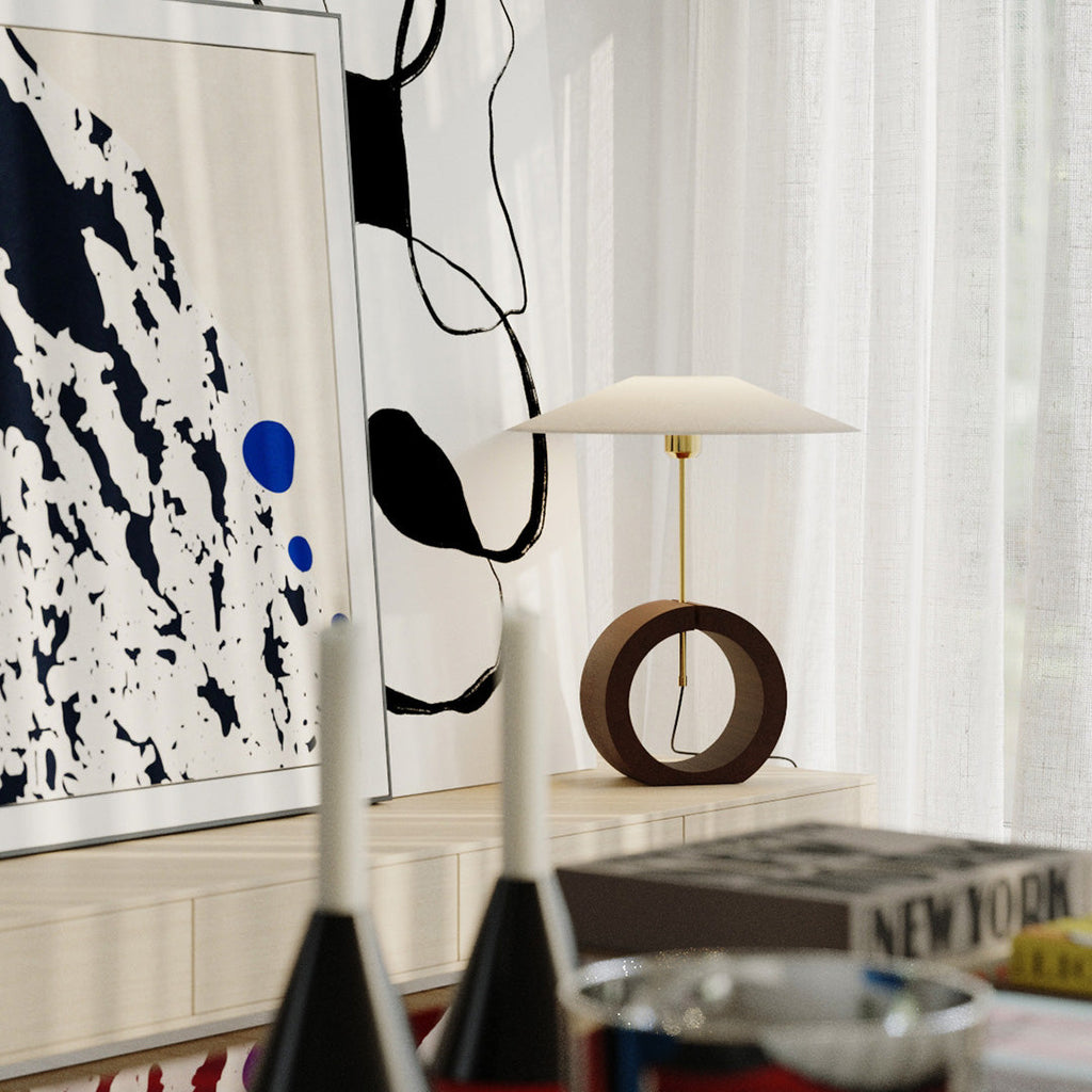 Natural Wood Table Lamp - Nordic Minimalist Luxury Design for Creative Interiors