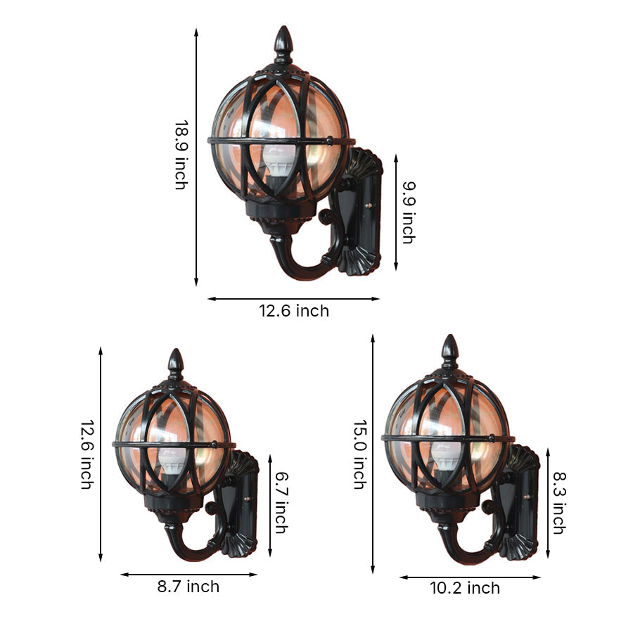 Outdoor Waterproof Cast Aluminum European Style Sconces