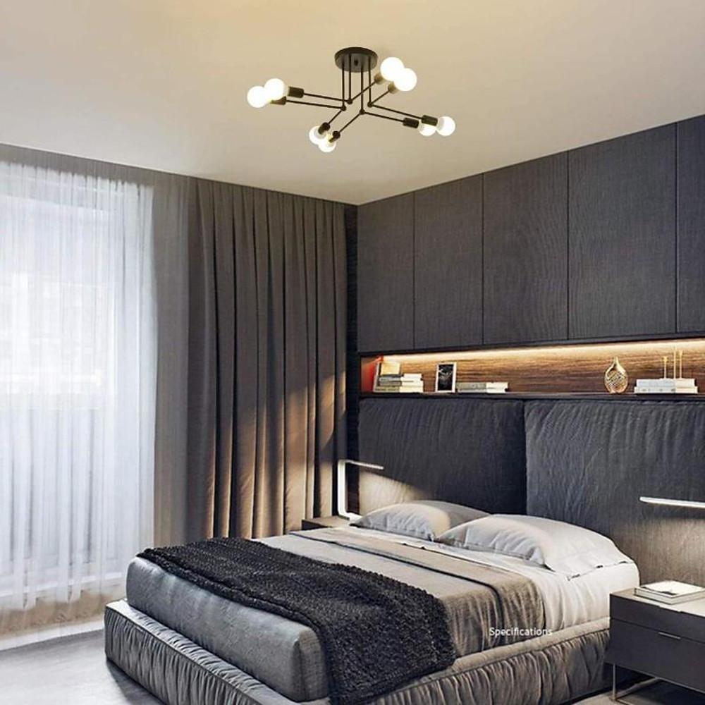 8-Light Modern Sputnik Chandelier | LED Ceiling Pendant Lighting