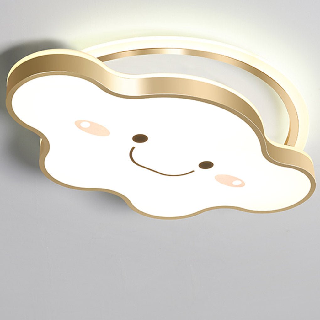 Nordic Cloud LED Ceiling Lamp - Dimmable Light Fixture for Bedroom & Nursery