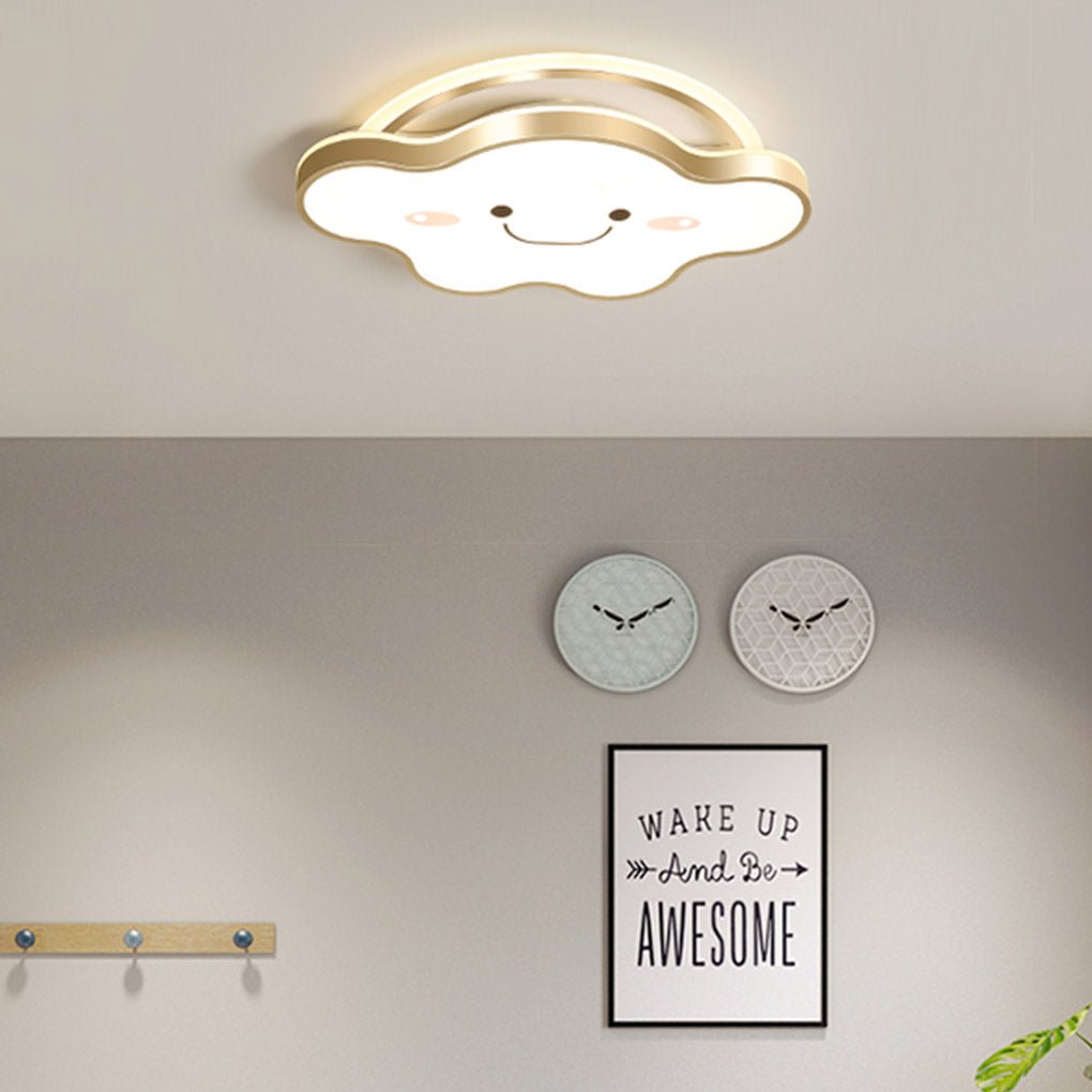 Nordic Cloud LED Ceiling Lamp - Dimmable Light Fixture for Bedroom & Nursery