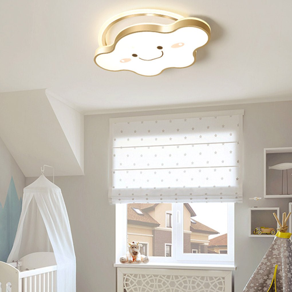 Nordic Cloud LED Ceiling Lamp - Dimmable Light Fixture for Bedroom & Nursery