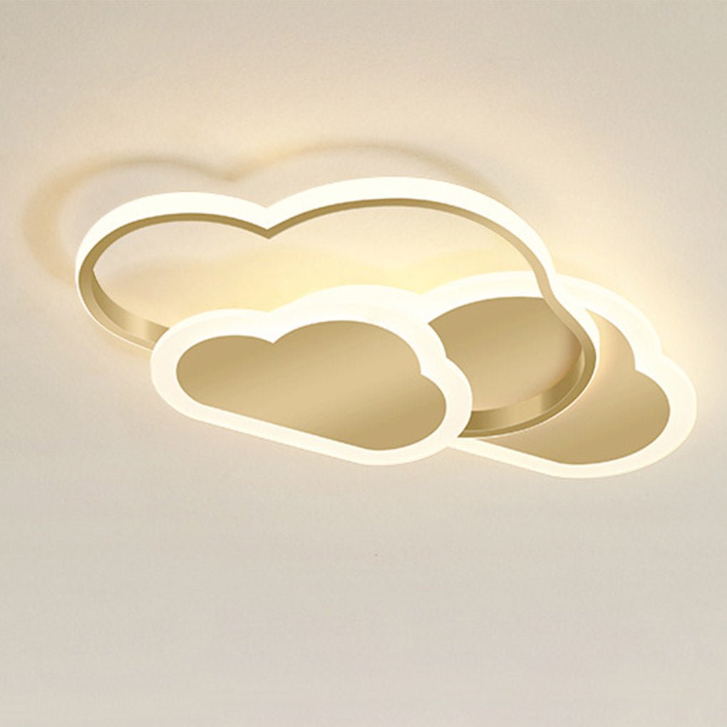 Nordic Creative Arc Design LED Ceiling Lamps - Energy-Saving Cloud Shape Lighting