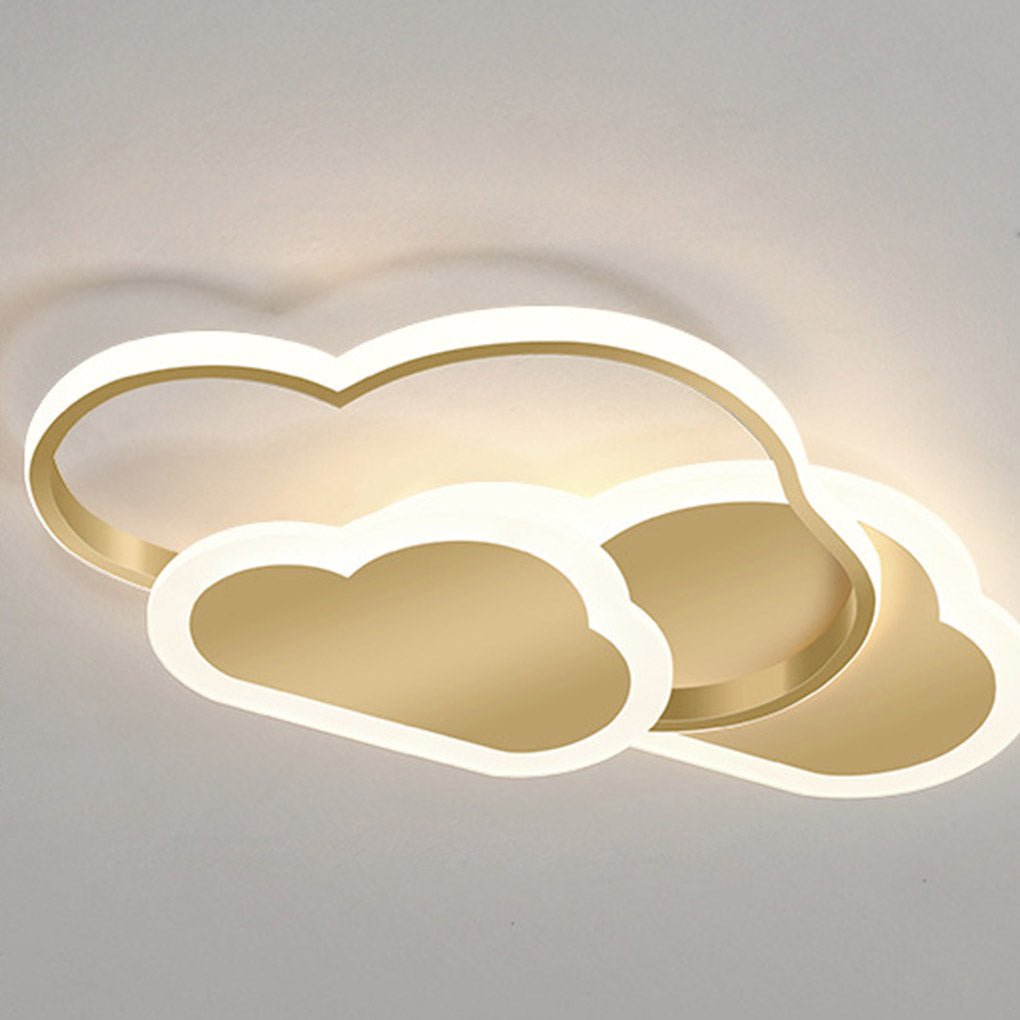Nordic Creative Arc Design LED Ceiling Lamps - Energy-Saving Cloud Shape Lighting