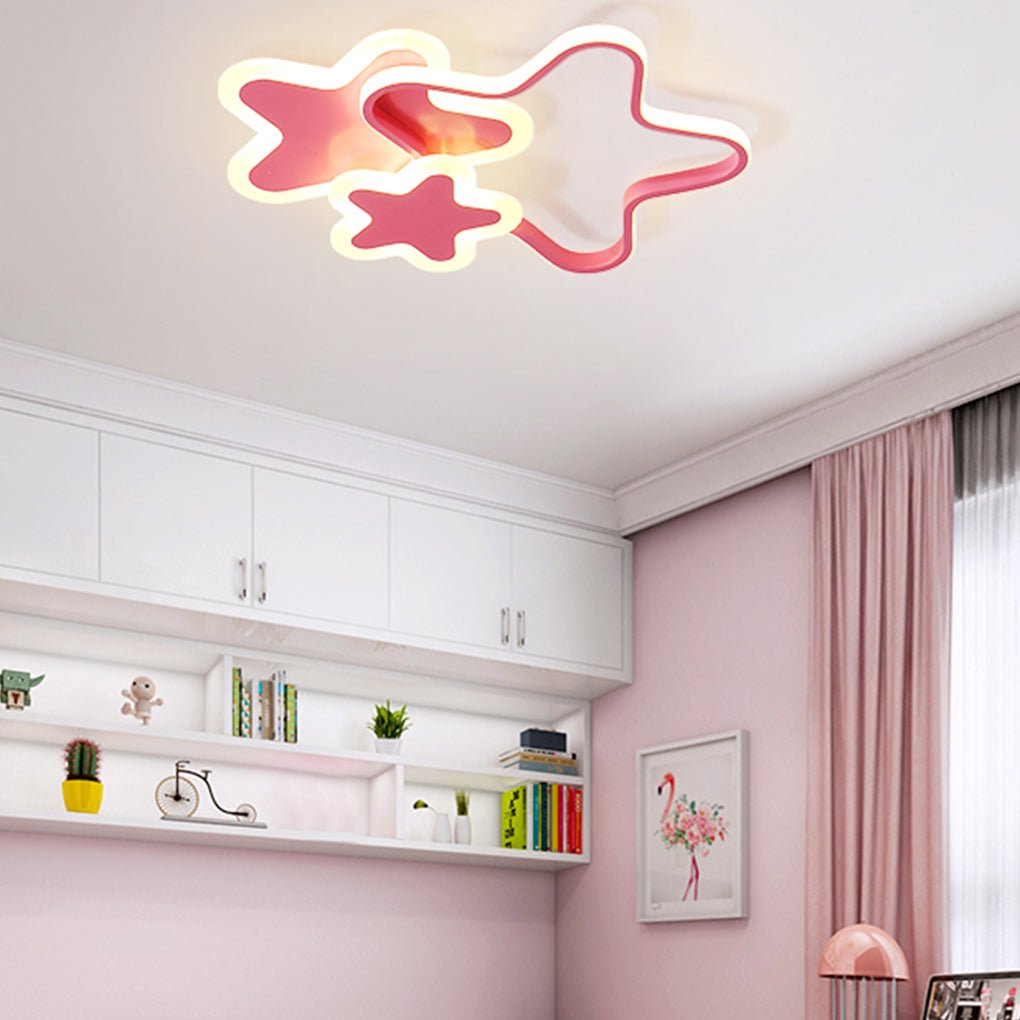 Nordic Creative Cartoon Ceiling Lamp for Kids' Bedroom