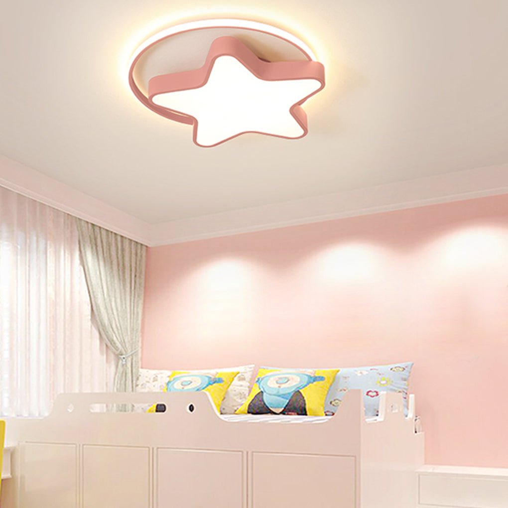 Nordic Five-Pointed Star LED Ceiling Lamp - Dimmable, Modern Design, Energy Efficient, Home Decor