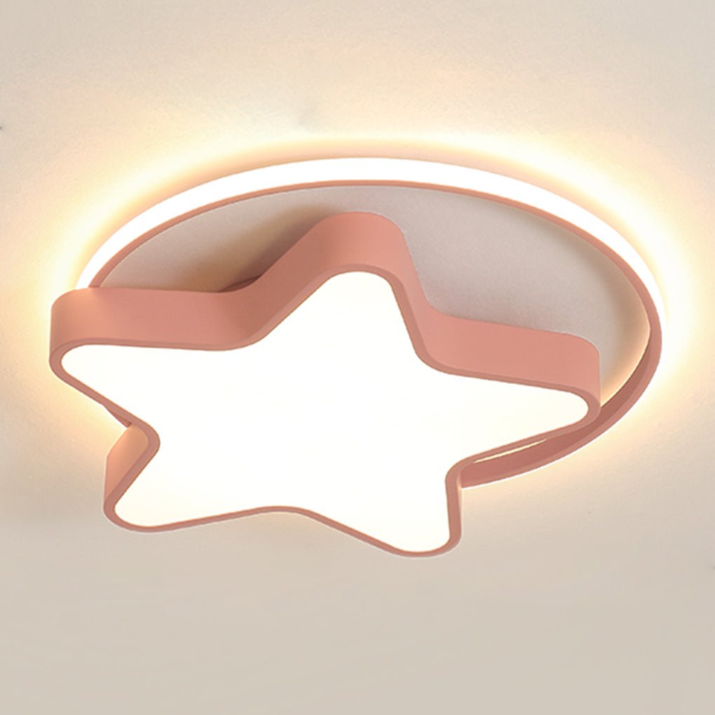 Nordic Five-Pointed Star LED Ceiling Lamp - Dimmable, Modern Design, Energy Efficient, Home Decor