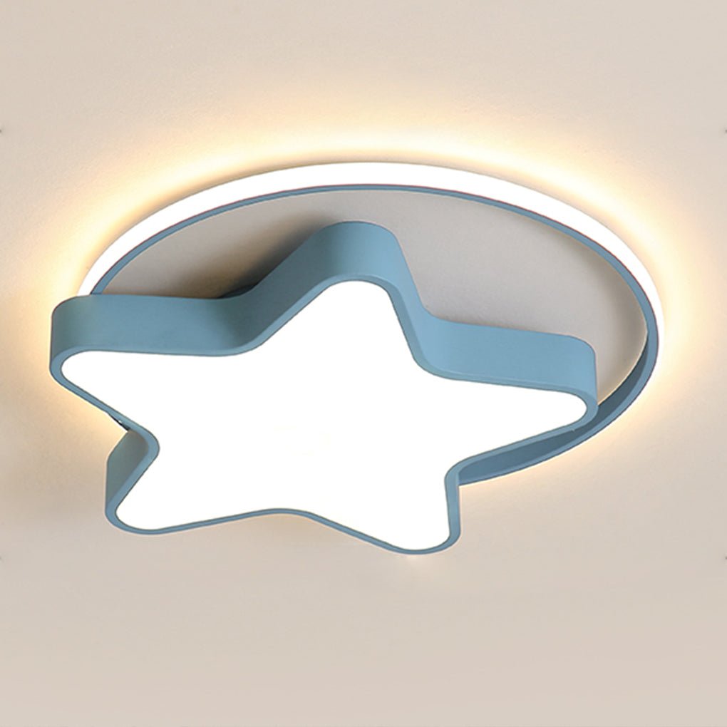 Nordic Five-Pointed Star LED Ceiling Lamp - Dimmable, Modern Design, Energy Efficient, Home Decor