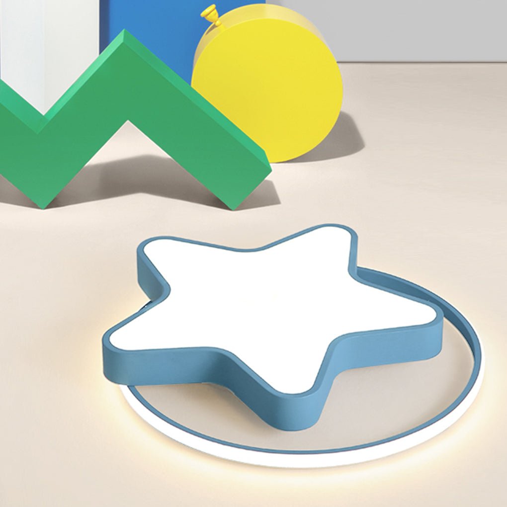Nordic Five-Pointed Star LED Ceiling Lamp - Dimmable, Modern Design, Energy Efficient, Home Decor