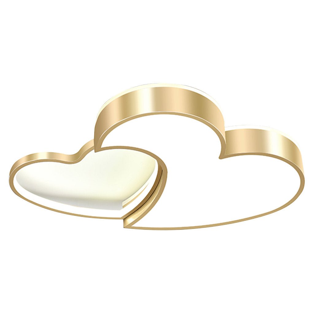 Nordic Heart-Shaped LED Dimmable Ceiling Lamp - High Light Transmittance Ceiling Light