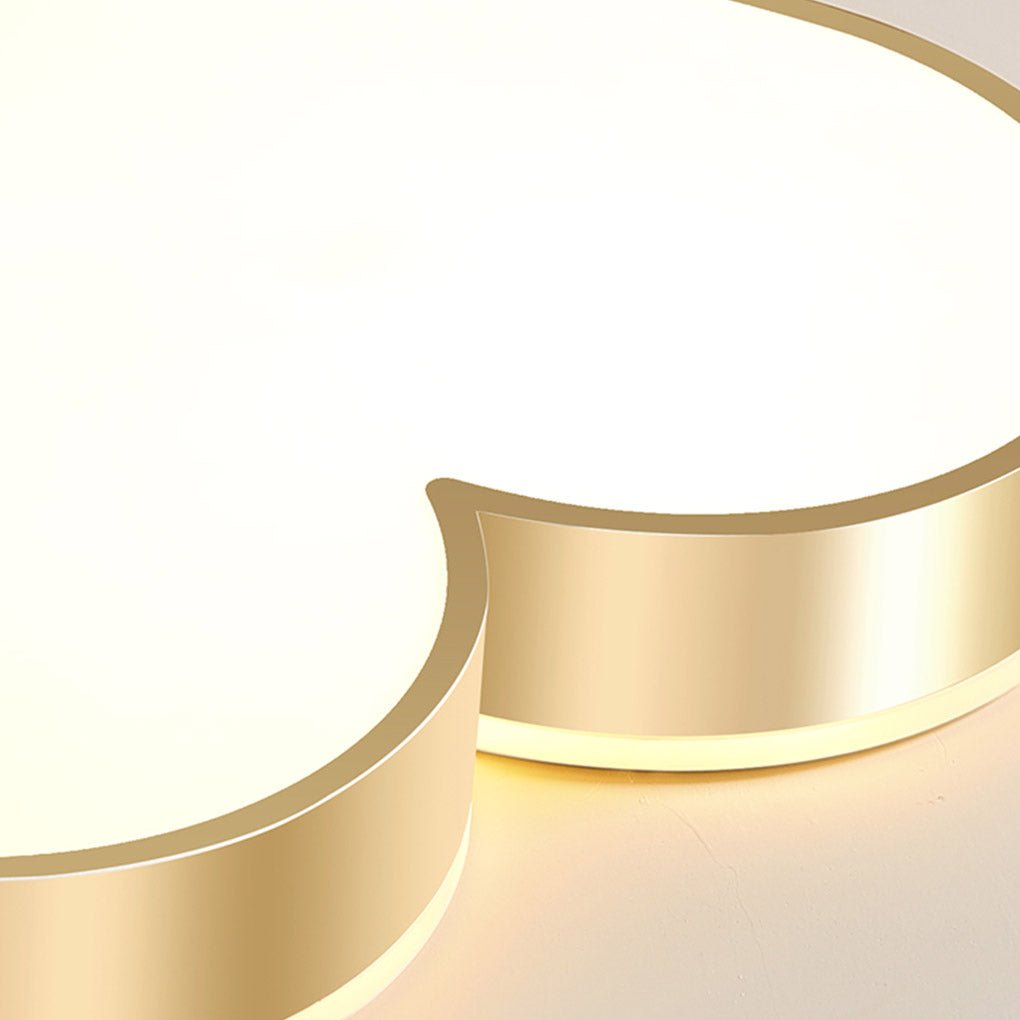 Nordic Heart-Shaped LED Dimmable Ceiling Lamp - High Light Transmittance Ceiling Light