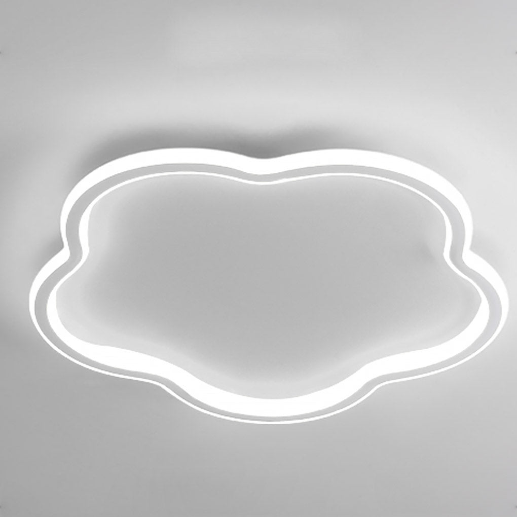Nordic Ultra-thin Cloud Shape LED Ceiling Lamp - Adjustable Three Color Lighting