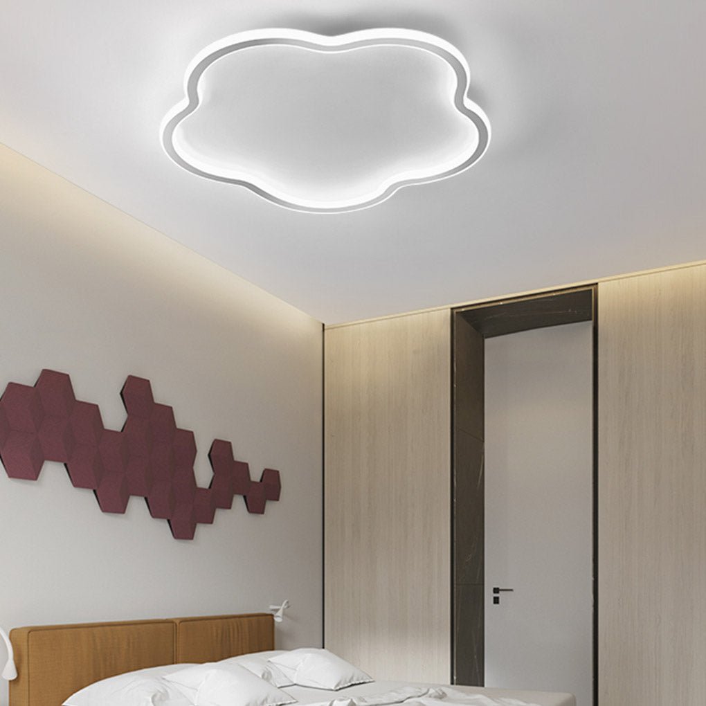 Nordic Ultra-thin Cloud Shape LED Ceiling Lamp - Adjustable Three Color Lighting