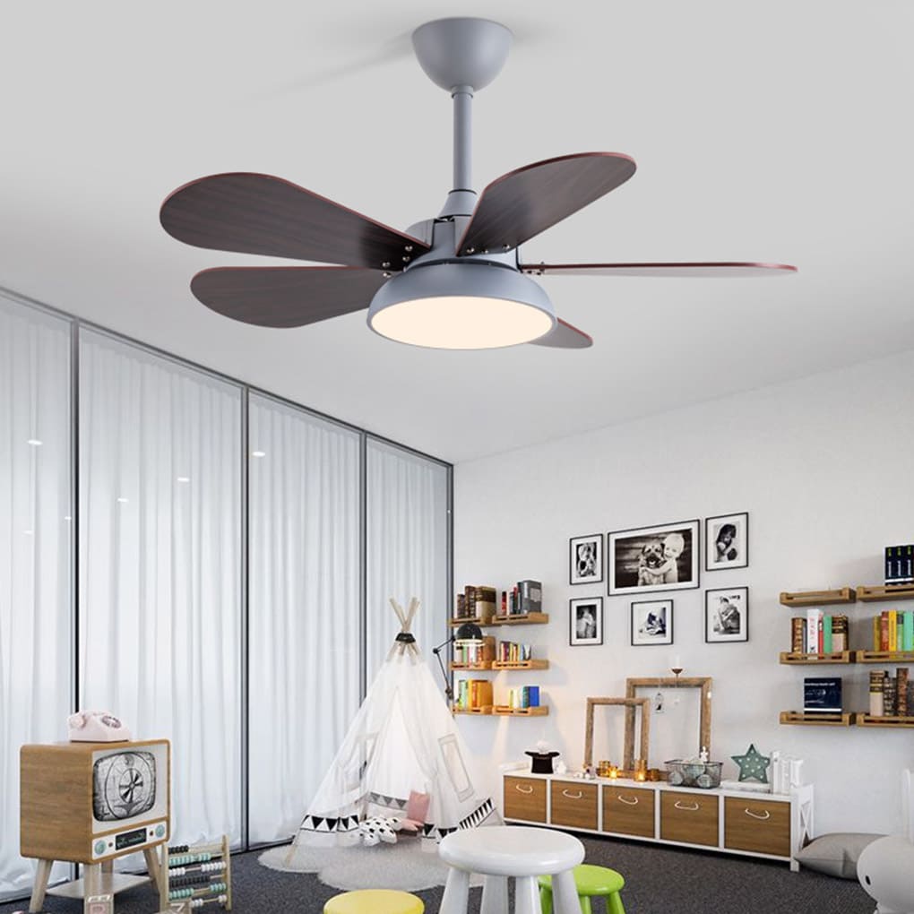 Nordic Reversible Kids Ceiling Fan with Lights - Noiseless & Stylish