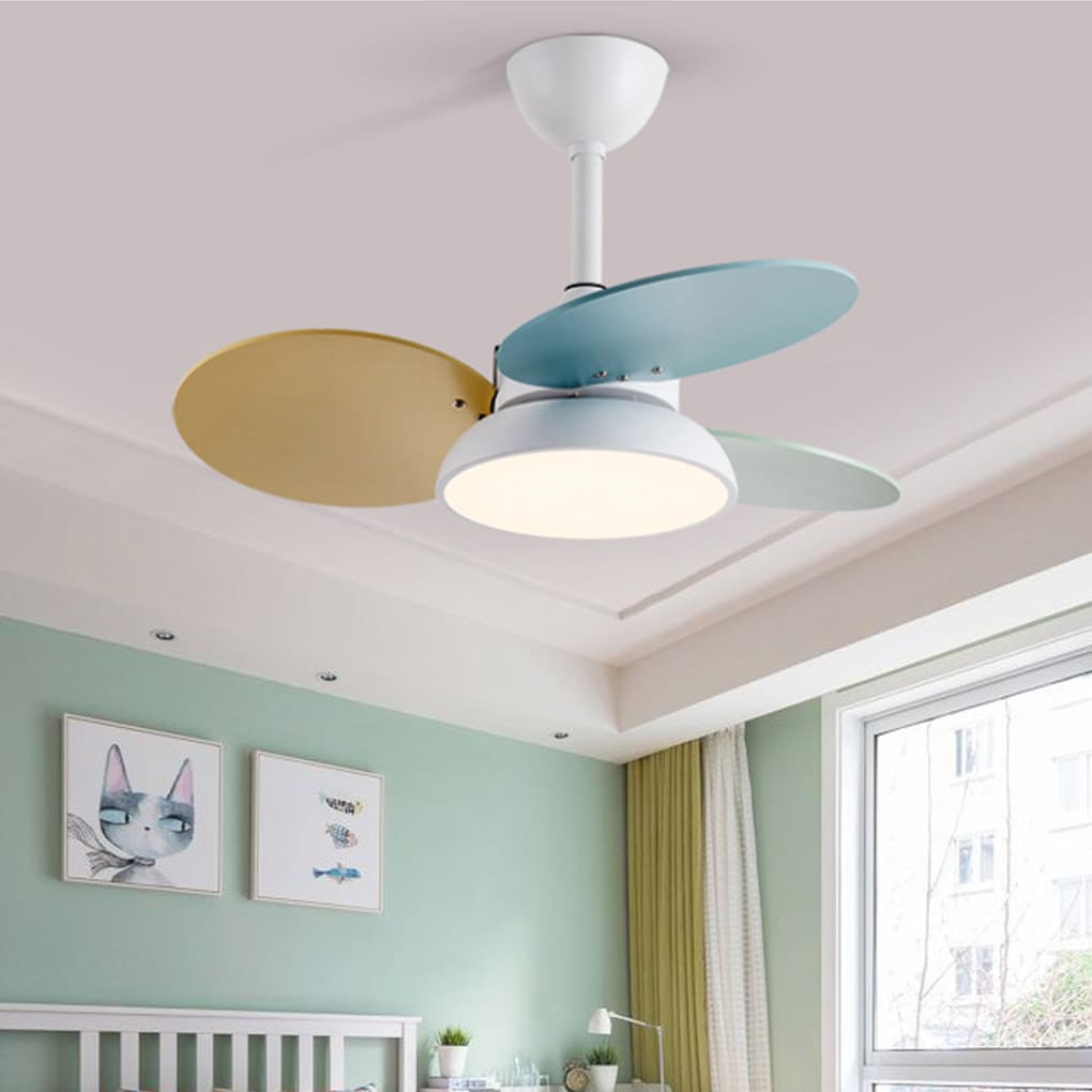 Nordic Reversible Kids Ceiling Fan with Lights - Noiseless & Stylish