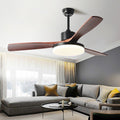 Nordic Dimmable LED Ceiling Fan Lamp with Remote Control - Frequency Conversion