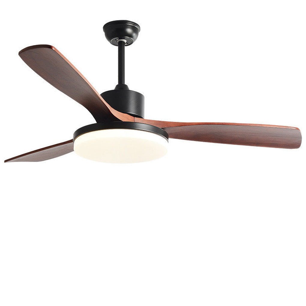 Nordic Dimmable LED Ceiling Fan Lamp with Remote Control - Frequency Conversion