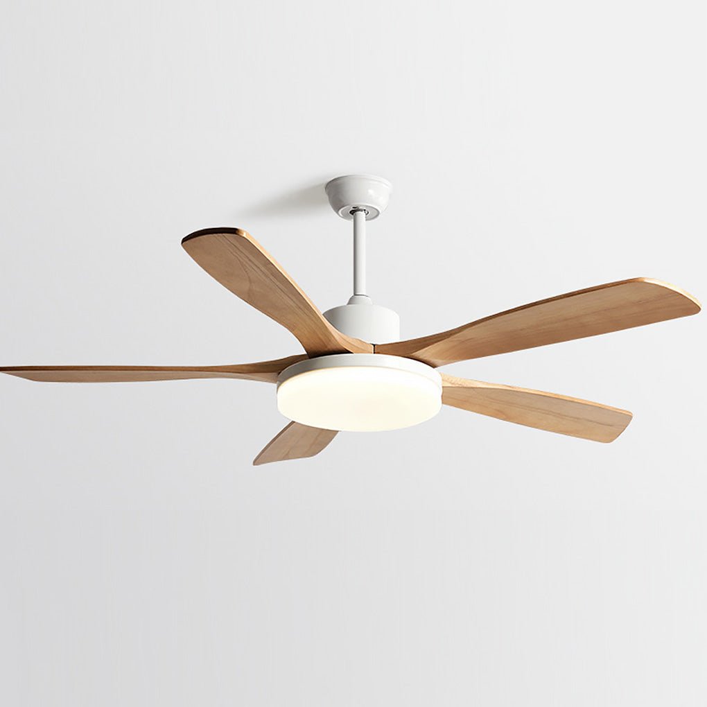 Nordic Dimmable LED Ceiling Fan Lamp with Remote Control - Frequency Conversion