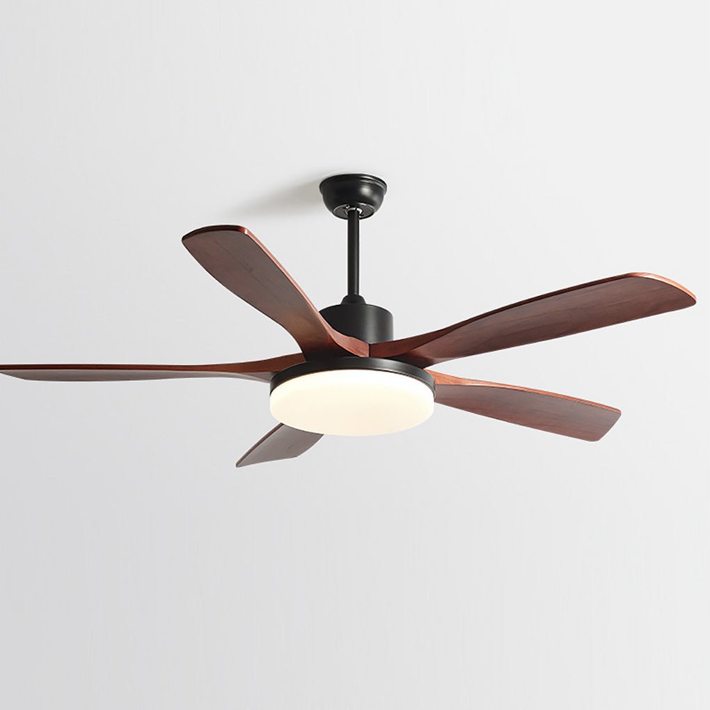 Nordic Dimmable LED Ceiling Fan Lamp with Remote Control - Frequency Conversion