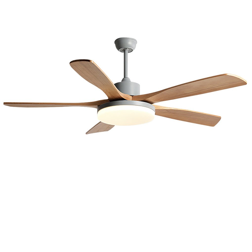 Nordic Dimmable LED Ceiling Fan Lamp with Remote Control - Frequency Conversion
