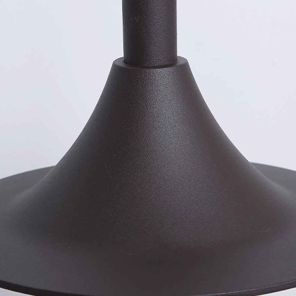 Minimalist Nordic Arc Arm LED Lawn Lamp Outdoor Post Lighting