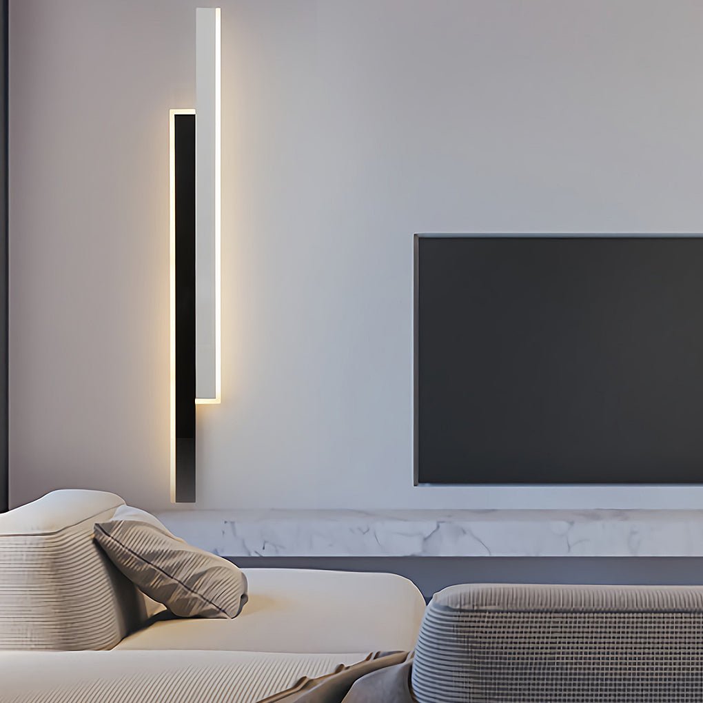 Vertical Wall Light - Nordic Minimalist Dual-Strip LED Lamp