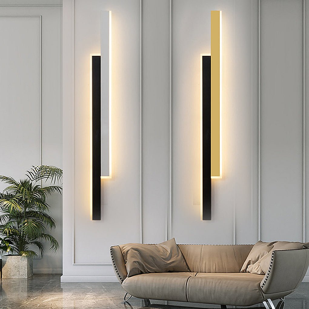 Vertical Wall Light - Nordic Minimalist Dual-Strip LED Lamp