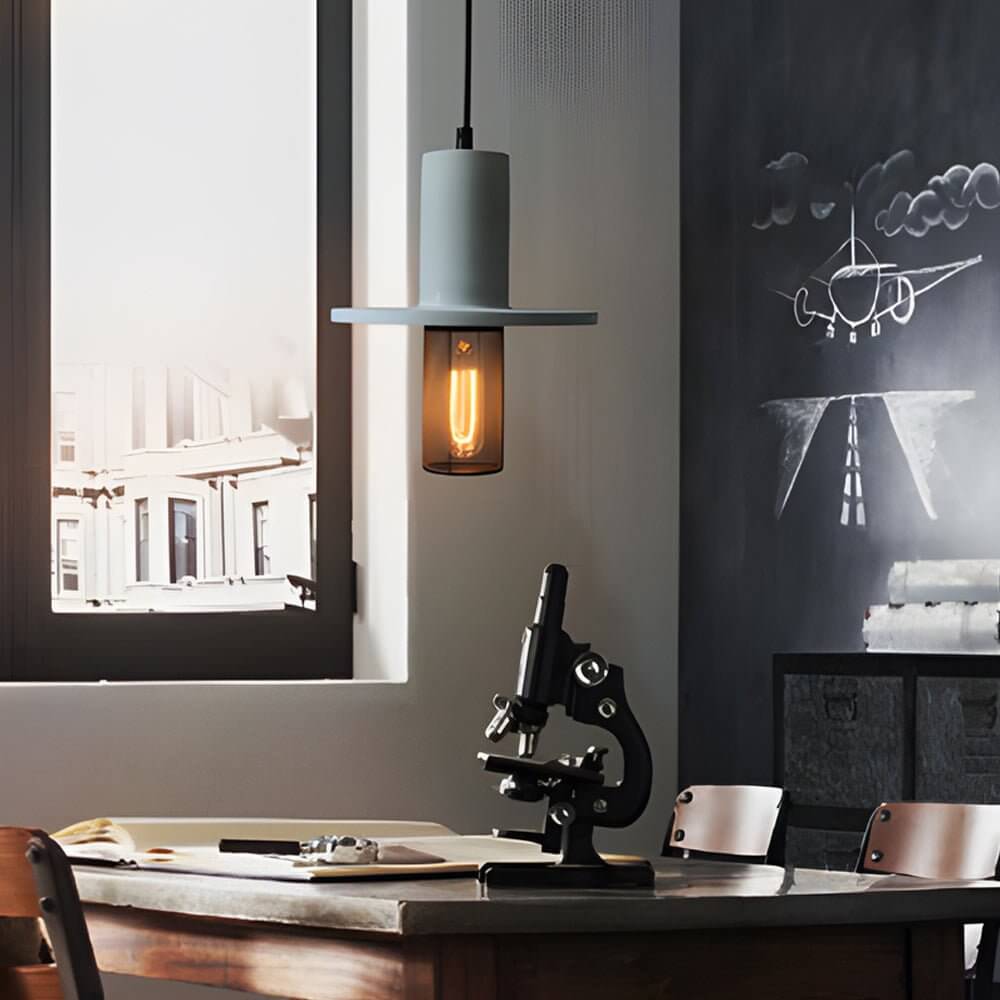 Nordic Minimalist Cement Mesh LED Pendant Light