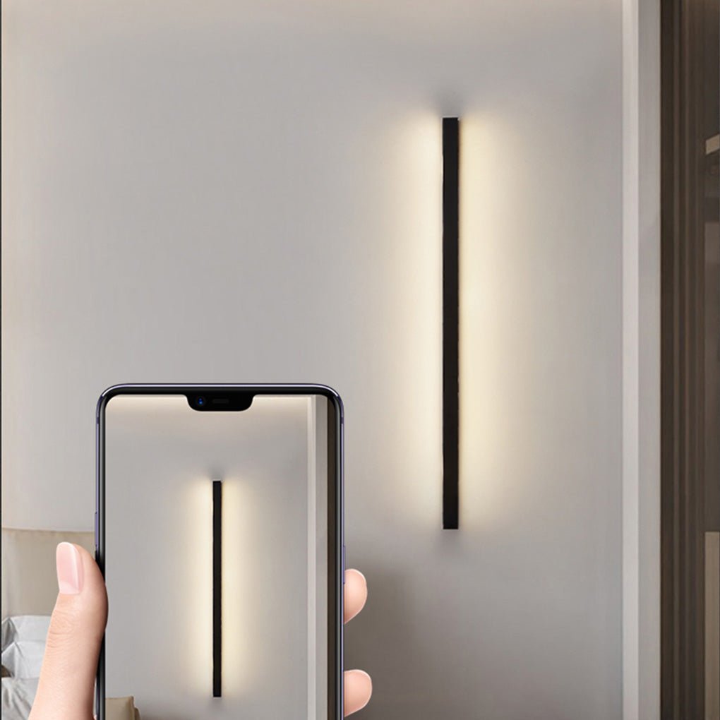 Modern Black Aluminum Wall Sconce Ambient Lamp